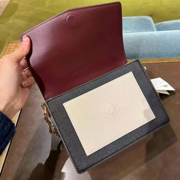 NWT Tory Burch Robinson Color-Block Double-Strap Convertible Shoulder Bag - Picture 7 of 14